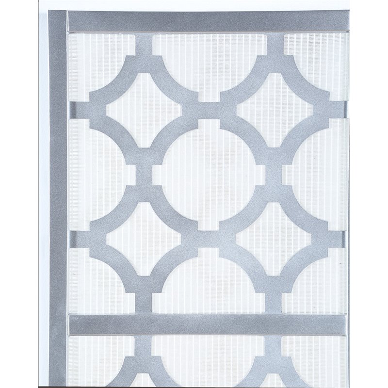 Trent Home Diamond 4-Panel Room Divider in Silver