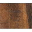 Trent Home Round Wood and Iron Coffee Table in Chestnut Brown/Black