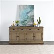 Trent Home 4-drawer Reclaimed Pine Sideboard in Weathered Brown