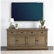 Trent Home 4-drawer Reclaimed Pine Sideboard in Weathered Brown
