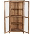 Trent Home Transitional Reclaimed Pine Display Cabinet in Natural