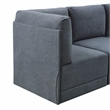 Trent Home Polyester Blend Fabric Modular Sectional Sofa in Gray