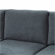 Trent Home Polyester Blend Fabric Modular Sectional Sofa in Gray