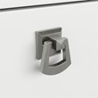 Trent Home 60W L Shaped Desk with Hutch in White and Shiplap Gray