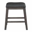 Trent Home 5-Piece Wood Counter Height Dining Set in Gray and Black