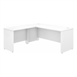 Trent Home Contemporary L Shaped Engineered Wood Desk with 42