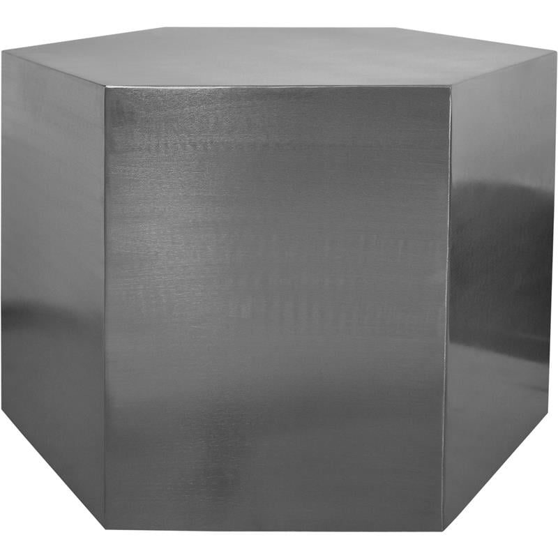 Trent Home Modular Modern Metal Coffee Table in Brushed Chrome