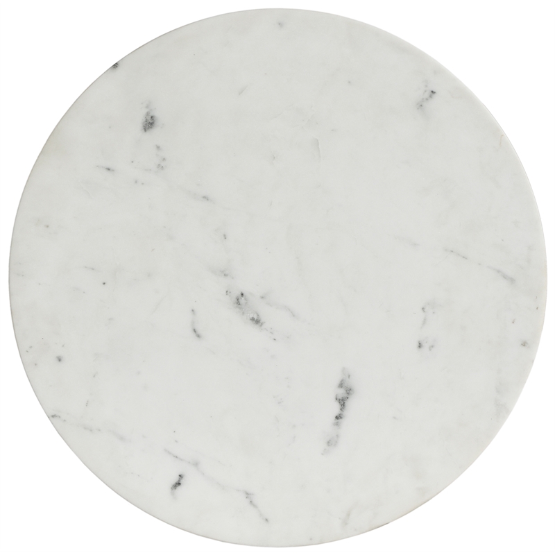 Trent Home Contemporary White Marble Coffee Table