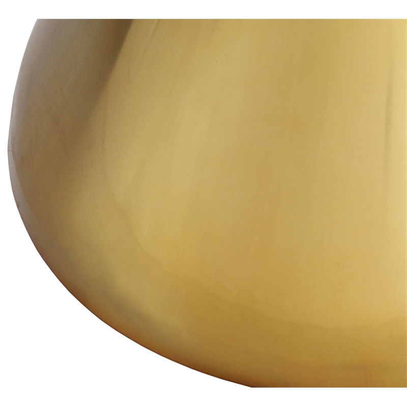 Trent Home Contemporary White Marble End Table