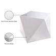 Trent Home Contemporary Stainless Steel Contemporary End Table in Silver