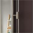 Trent Home Contemporary Chrome Rectangle Mirror