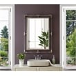 Trent Home Contemporary Chrome Rectangle Mirror