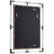 Trent Home Contemporary Chrome Rectangle Mirror
