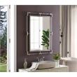 Trent Home Contemporary Chrome Rectangle Mirror