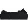 Trent Home Contemporary Black Linen Fabric Deluxe Modular Sectional