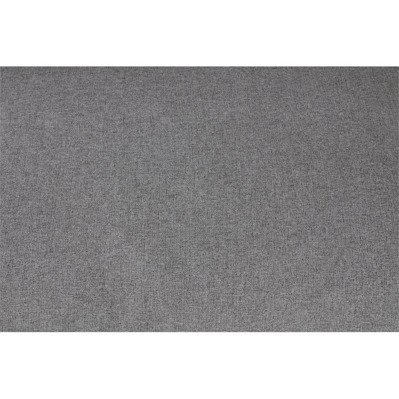 Trent Home Contemporary Gray Durable Linen Fabric Deluxe Ottoman