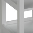 Trent Home Contemporary Wooden Bath Storage Tower in Pure White