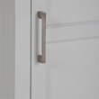 Trent Home Contemporary Wooden Bath Storage Tower in Pure White