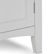 Trent Home Contemporary Wooden Bath Storage Tower in Pure White