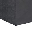 Trent Home Faux Air Leather Cube Storage Ottoman in Black