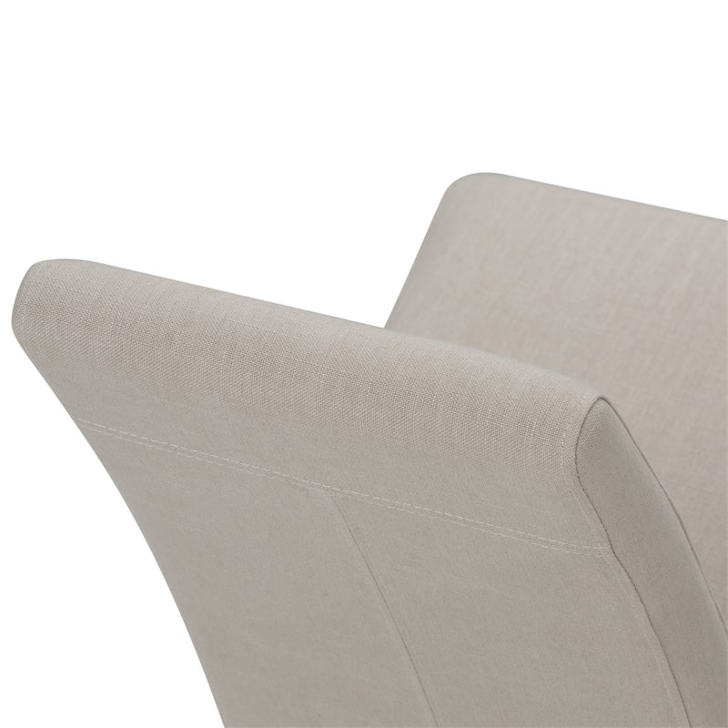 Trent Home Transitional Parson Dining Chair in Light Beige (Set of 2)