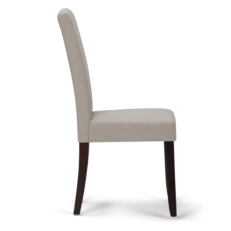 Trent Home Transitional Parson Dining Chair in Light Beige (Set of 2)
