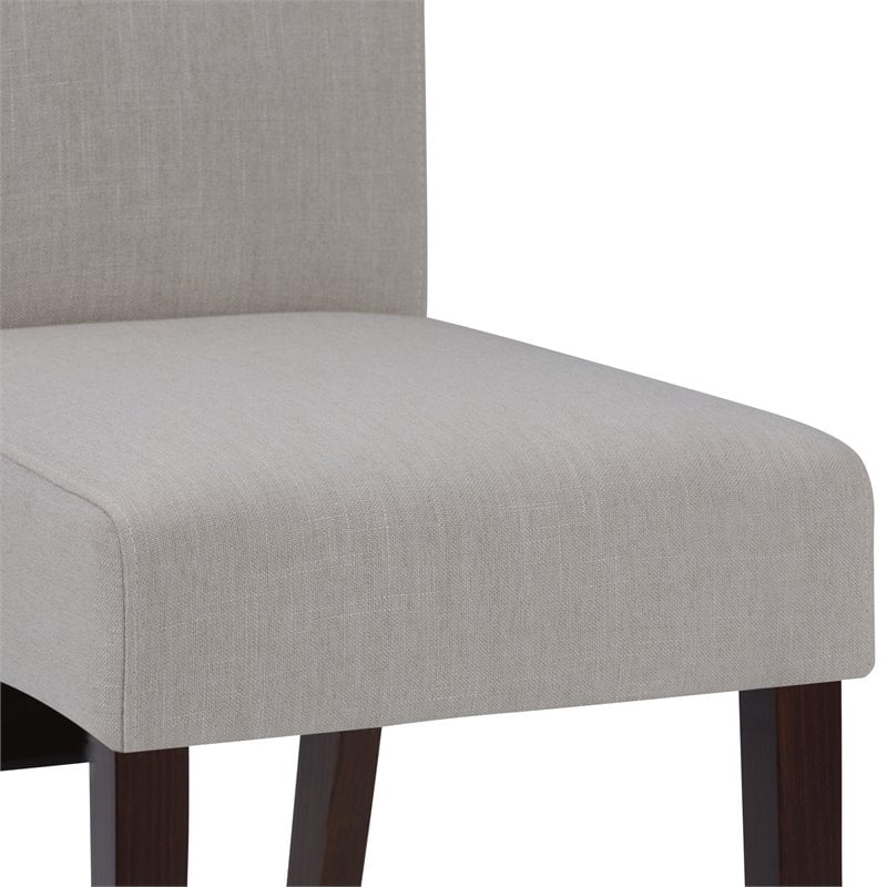 Trent Home Transitional Dining Chair in Light Beige Linen Look Fabric (Set of 2)