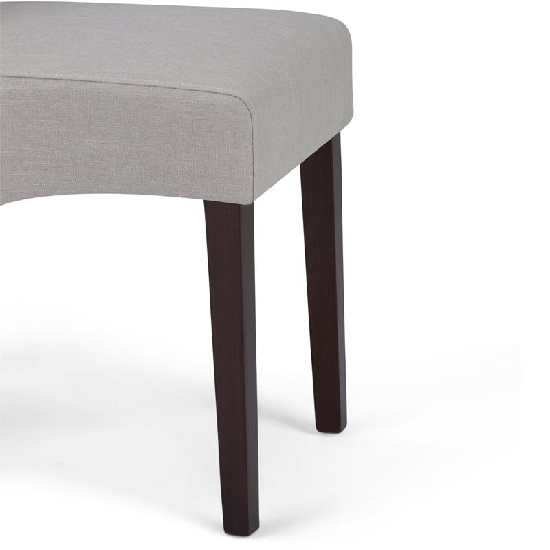 Trent Home Transitional Dining Chair in Light Beige Linen Look Fabric (Set of 2)