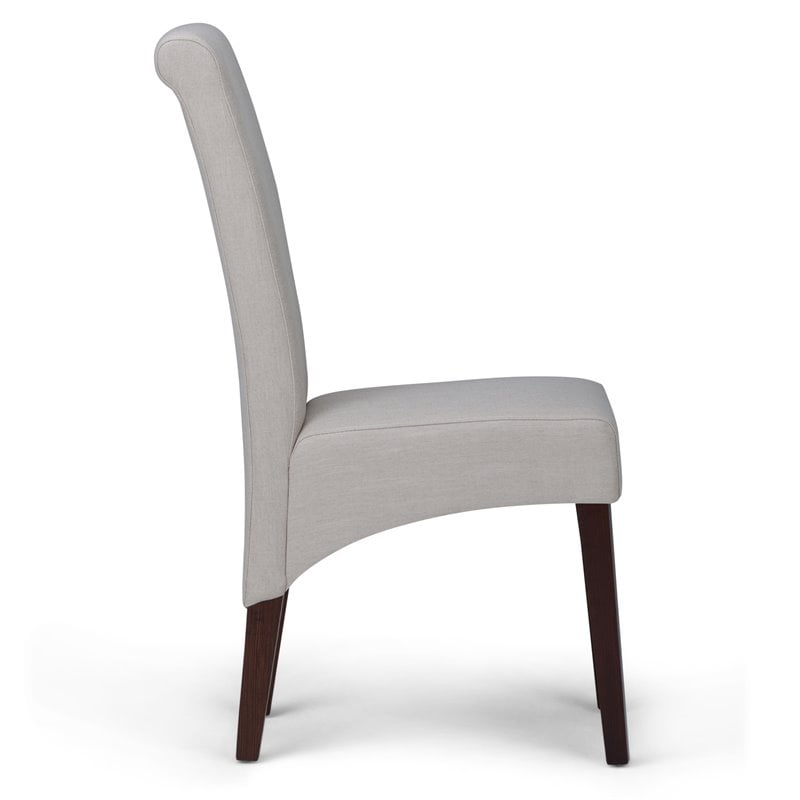 Trent Home Transitional Dining Chair in Light Beige Linen Look Fabric (Set of 2)