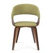 Trent Home Solid Wood Dining Chair in Acid Green Linen
