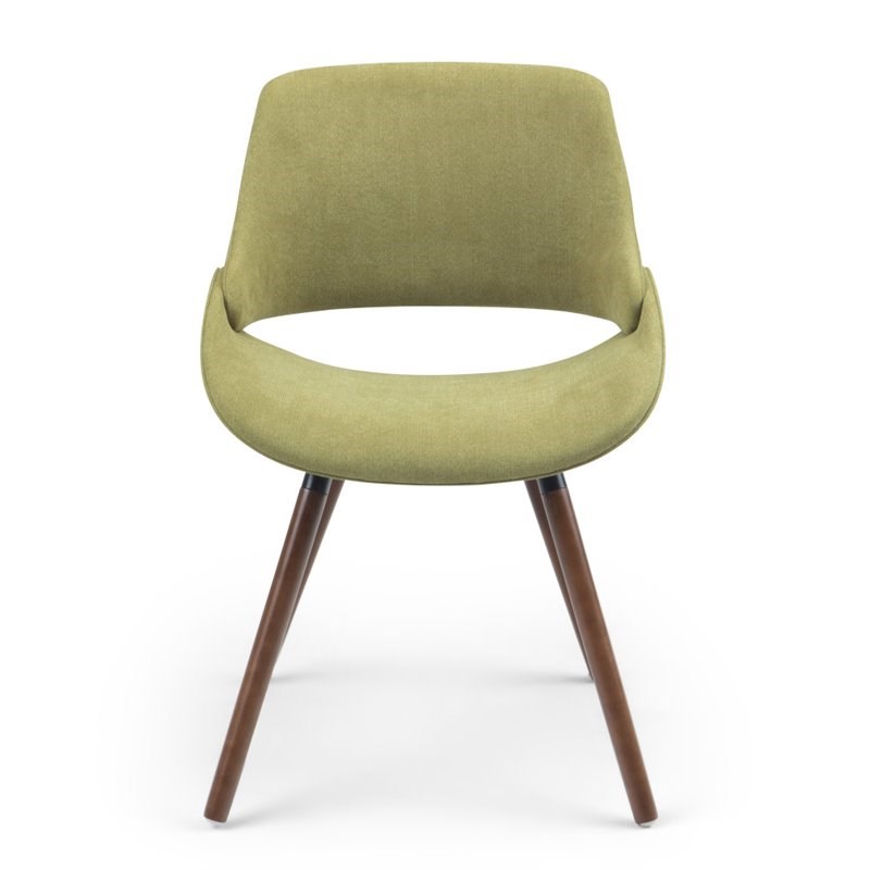 Trent Home Contemporary Solid Wood Dining Chair in Acid Green