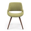Trent Home Contemporary Solid Wood Dining Chair in Acid Green
