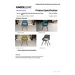 Trent Home Contemporary Solid Wood Dining Chair in Acid Green