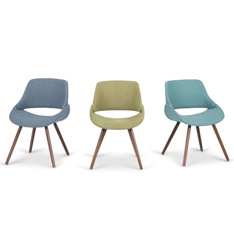 Trent Home Contemporary Solid Wood Dining Chair in Acid Green