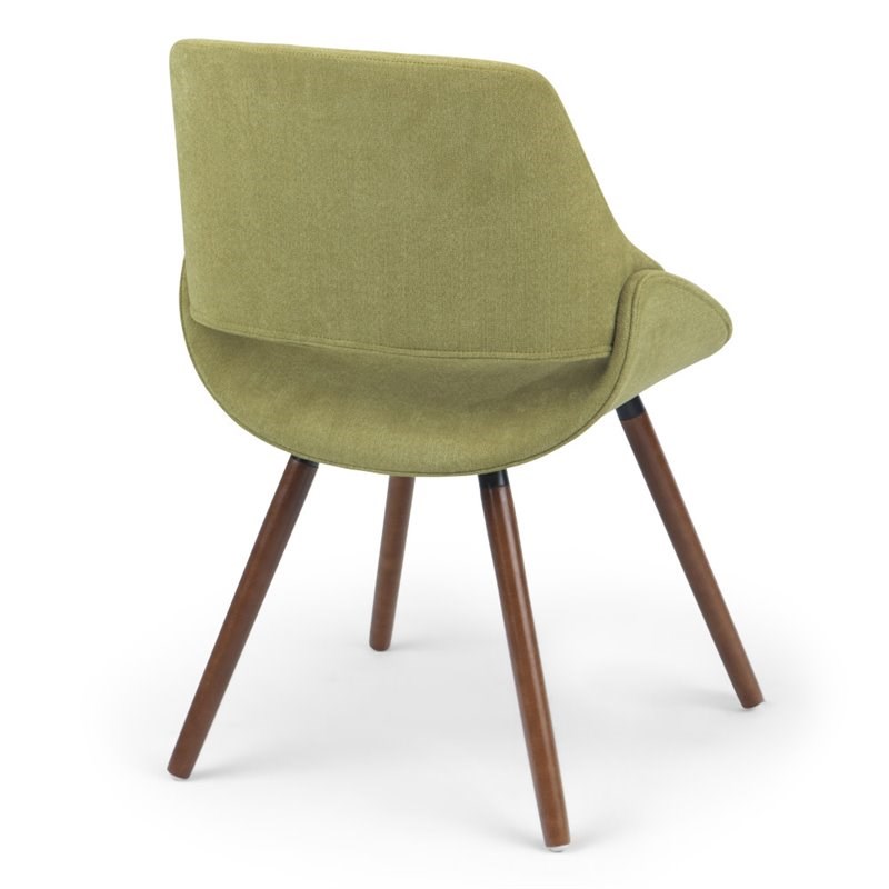 Trent Home Contemporary Solid Wood Dining Chair in Acid Green