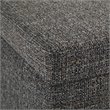 Trent Home Upholstered Storage Ottoman Bench in Dark Gray