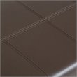 Trent Home Faux Leather Storage Bench in Chocolate Brown