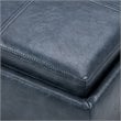 Trent Home Solid Wood Storage Ottoman in Denim Blue
