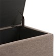 Trent Home Fabric Storage Ottoman Bench in Fawn Brown