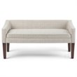 Trent Home Upholstered Bedroom Bench in Platinum and Brown