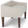 Trent Home Upholstered Bedroom Bench in Platinum and Brown