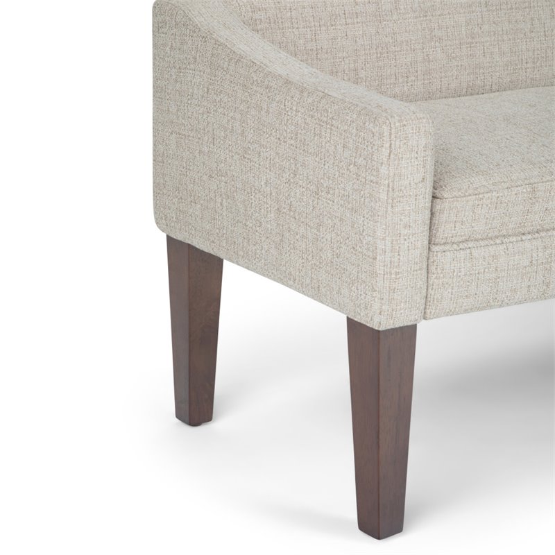 Trent Home Upholstered Bedroom Bench in Platinum and Brown