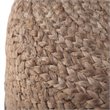 Trent Home Boho Round Pouf in Navy and Natural Braided Jute