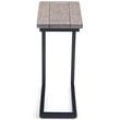 Trent Home Contemporary End Table in Birch and Black