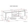 Trent Home Modern Solid Hardwood TV Stand for TVs up to 63