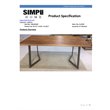 Trent Home Solid Wood and Metal 72