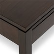 Trent Home Solid Wood Coffee Table with Drawers in Mahogany Brown