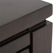 Trent Home Solid Wood Coffee Table with Drawers in Mahogany Brown