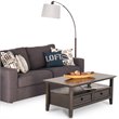 Trent Home Solid Wood Coffee Table with Drawers in Hickory Brown