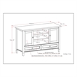 Trent Home Rustic Wood TV Media Stand for TVs up to 47